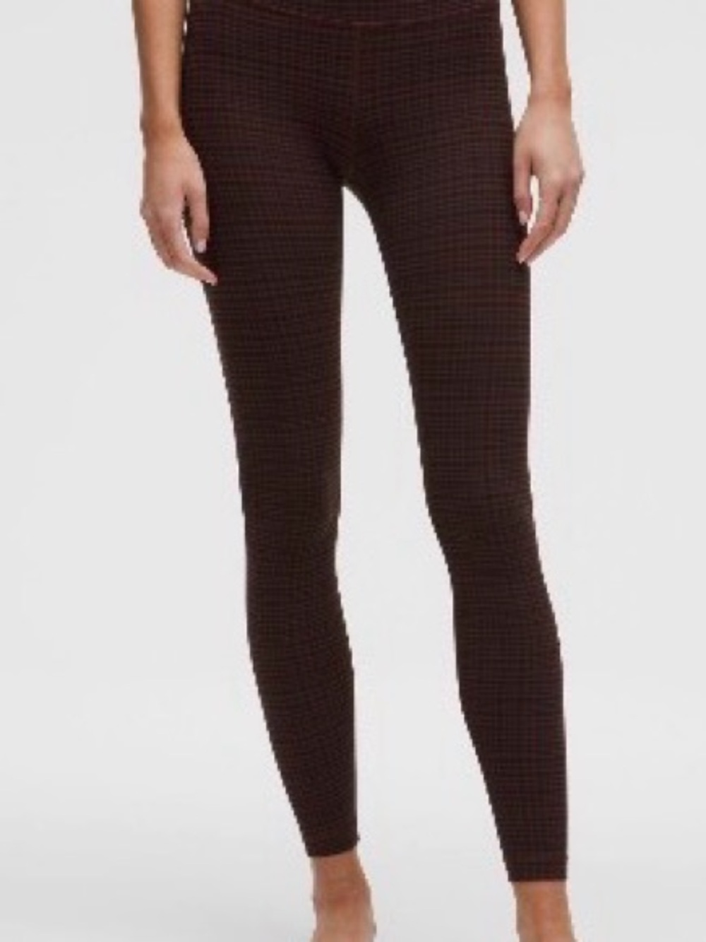 lululemon athletica Brown Textured High-Rise Leggings